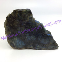 MeldedMind Double Flash Labradorite Specimen Spiritual One Side Polished 173