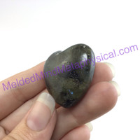 MeldedMind Labradorite Heart Spiritual Vision Small Flashes 169