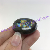 MeldedMind Labradorite Palm Stone 1.31in Worry Pocket Natural 189