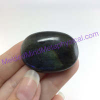 MeldedMind Labradorite Palm Stone 1.38in Worry Pocket Natural 188