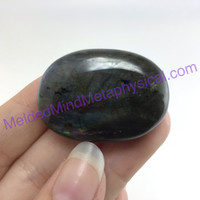 MeldedMind Labradorite Palm Stone 1.38in Worry Pocket Natural 188