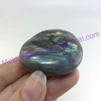 MeldedMind Labradorite Palm Stone 1.69in Worry Pocket Natural 184