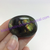 MeldedMind Labradorite Palm Stone 1.36in Worry Pocket Natural 183