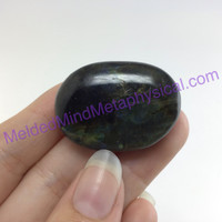 MeldedMind Labradorite Palm Stone 1.36in Worry Pocket Natural 182