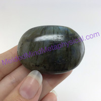 MeldedMind Labradorite Palm Stone 1.74in Worry Pocket Natural 181