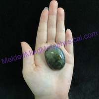 MeldedMind Labradorite Palm Stone 1.74in Worry Pocket Natural 181
