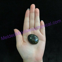 MeldedMind Labradorite Palm Stone 1.39in Worry Pocket Natural 179