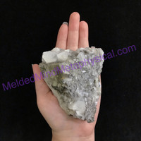 MeldedMind Pyrite, Calcite Fluorite Specimen 3.82in Balance Strength Cleanse 295