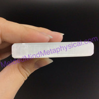 MeldedMind Polished Satin Spar Selenite Square 2.5x2.5x.5in Energy Cleanser 168