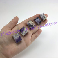 MeldedMind Tiffany Stone Drilled Hole Pendant .80in Purple Opalized Fluorite 661
