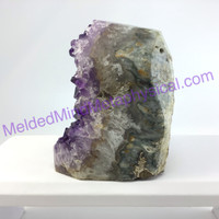 MeldedMind Natural Polished Grade A Cut Based Amethyst Geode 3.69in Décor 716