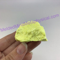 MeldedMind Louisiana Sulphur Sulfur Specimen 1.70in Yellow Mineral Healing 164
