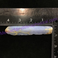 MeldedMind Natural Polished Blue Chalcedony Wand 4.05in Freeform Artist 671
