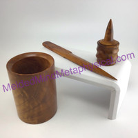 MeldedMind Unique Desk Set made with Thuya Wood Office Desk Home 219