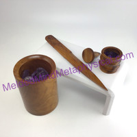 MeldedMind Unique Desk Set made with Thuya Wood Office Desk Home 219