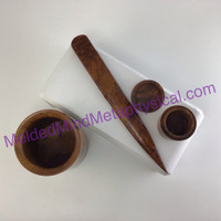 MeldedMind Unique Desk Set made with Thuya Wood Office Desk Home 997