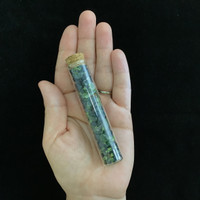 MeldedMind Earth Wand Crystal Chips Custom Wand Vial Energy Intention 111