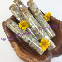 MeldedMind Prosperity & Abundance Crystal Chips Wand Vial Intentions Energy 987