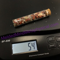 MeldedMind Energy Crystal Chips Custom Wand Vial Intention Stone 989