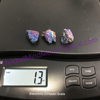 MeldedMind Set of 3 XS Rainbow Chalcopyrite Specimen ~22mm Mineral Power 186