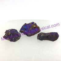 MeldedMind Set of 3 XS Rainbow Chalcopyrite Specimen ~31mm Mineral Power 184