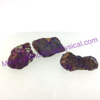 MeldedMind Set of 3 XS Rainbow Chalcopyrite Specimen ~31mm Mineral Power 184