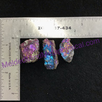 MeldedMind Set of 3 XS Rainbow Chalcopyrite Specimen ~29mm Mineral Power 182