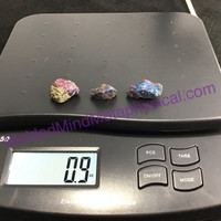 MeldedMind Set of 3 XS Rainbow Chalcopyrite Specimen ~29mm Mineral Power 182