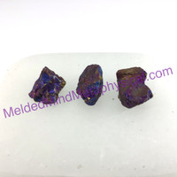 MeldedMind Set of 3 XS Rainbow Chalcopyrite Specimen ~29mm Mineral Power 188