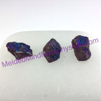 MeldedMind Set of 3 XS Rainbow Chalcopyrite Specimen ~29mm Mineral Power 188