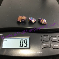 MeldedMind Set of 3 XS Rainbow Chalcopyrite Specimen ~29mm Mineral Power 188