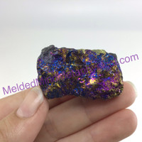 MeldedMind Rainbow Chalcopyrite Rough Specimen ~37mm Stone of Power Mineral 191