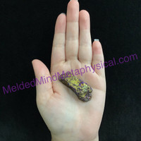 MeldedMind Rainbow Chalcopyrite Rough Specimen ~48mm Stone of Power Mineral 202