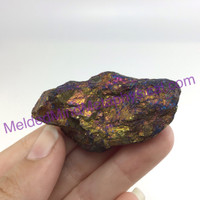 MeldedMind Rainbow Chalcopyrite Rough Specimen ~53mm Stone of Power Mineral 206