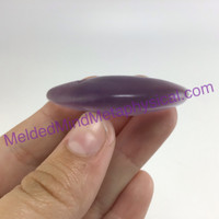 MeldedMind Purple Fluorite Half Moon Face Carving 1.85in Display Decor 709