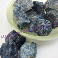 MeldedMind One (1) Blue Apatite Rough Tumble 3 Sizes Natural Blue Crystal 084