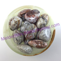 MeldedMind One (1) Crazy Lace Agate Tumble 3 sizes Natural Crystal 010