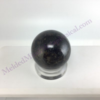 MeldedMind Hematite, Pyrite, & Blk Tourmaline Sphere 2.15in Natural Crystal 261