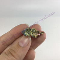 MeldedMind Bismuth Specimen 1.02in Man-Made Rainbow Crystal Stone 305