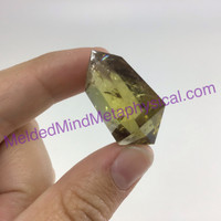 MeldedMind Double Terminated Citrine 1.26in Natural Yellow Crystal Point 021