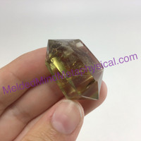 MeldedMind Double Terminated Citrine 1.26in Natural Yellow Crystal Point 021