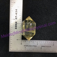 MeldedMind Double Terminated Citrine 1.44in Natural Yellow Crystal Point 020
