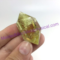 MeldedMind Double Terminated Citrine 1.48in Natural Yellow Crystal Point 023