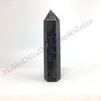 MeldedMind Arfvedsonite Obelisk 3.7in Crystal Tower Black Point 300