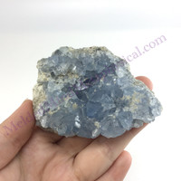 MeldedMind Raw Celestite Cluster Specimen 3.28in Natural Blue Crystal 513