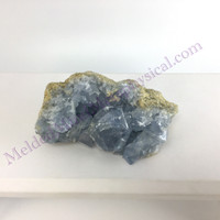 MeldedMind Raw Celestite Cluster Specimen 3.15in Natural Blue Crystal 508