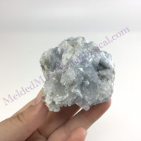MeldedMind Raw Celestite Cluster Specimen 2.40in Natural Blue Crystal 518