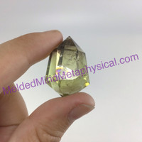 MeldedMind Double Terminated Citrine 1.22in Natural Yellow Crystal Point 019