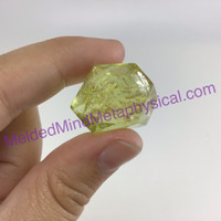 MeldedMind Double Terminated Citrine 1.17in Natural Yellow Crystal Point 025