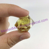 MeldedMind Double Terminated Citrine 1.02in Natural Yellow Crystal Point 026